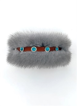 Ошейник для левретки FUR FUR Голубой Сапфир CI-FUR